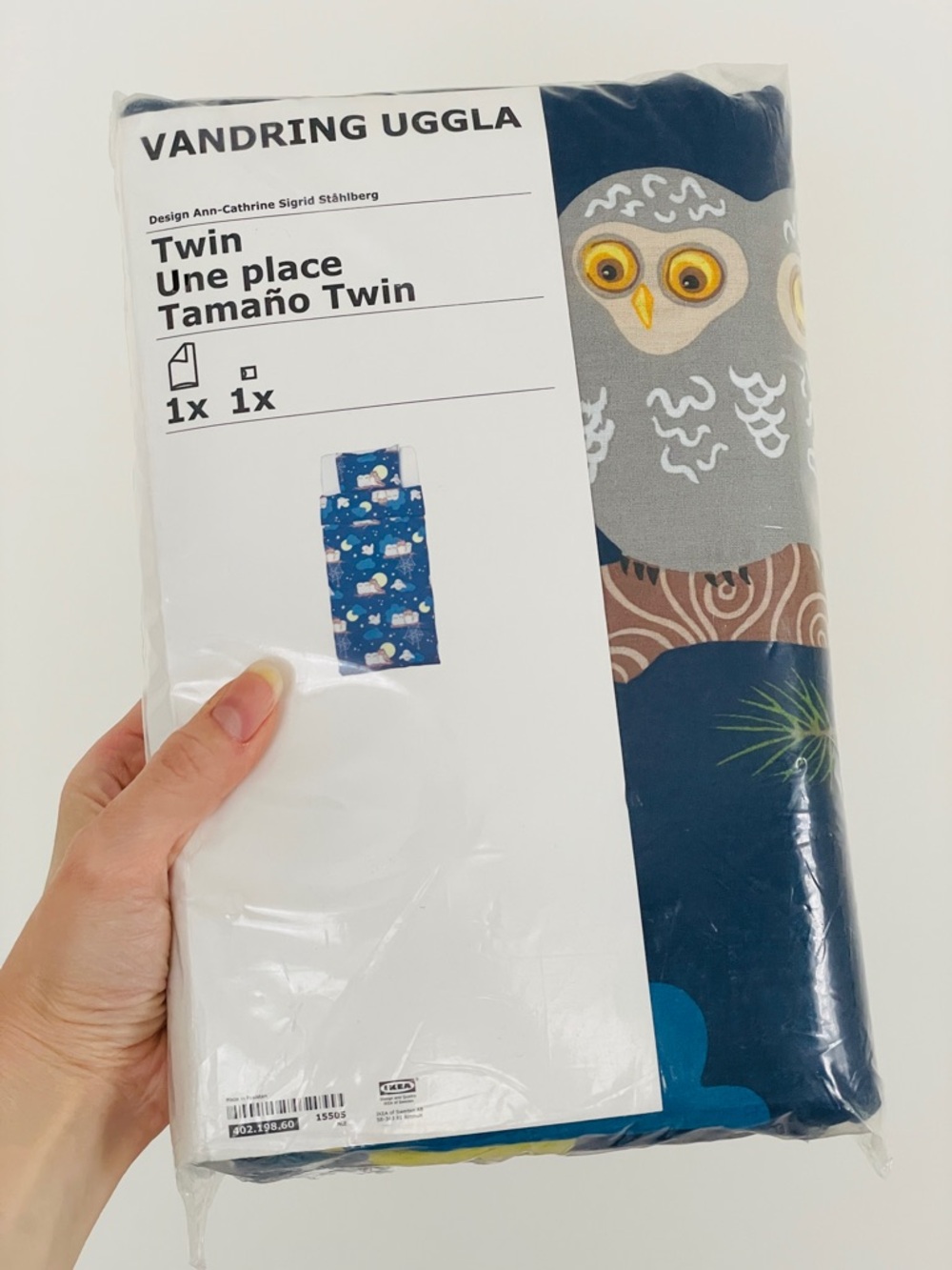 IKEA VANDRING UGGLA Twin Duvet Set